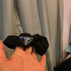 Prada Black Re-Nylon Scrunchie